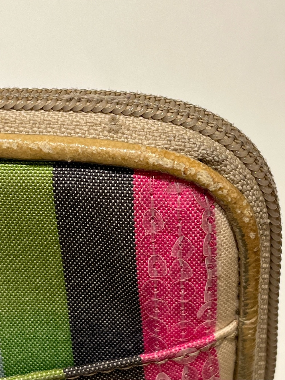 Coach Poppy Sequin Legacy Stripe Ipad Tablet Case REHAB - Picture 12 of 14
